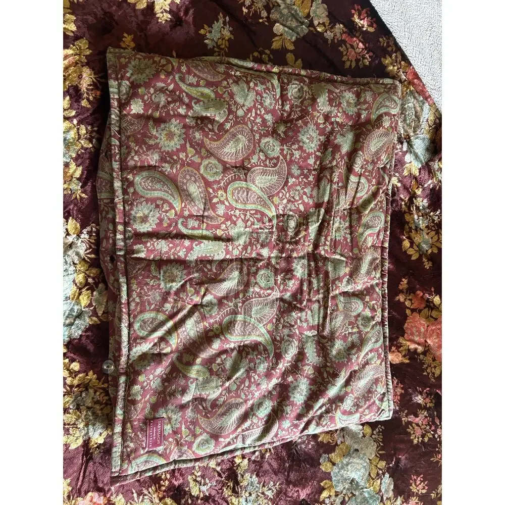 Pottery Barn Sabyasachi Mystic Garden Velvet Comforter Sham Set full/queen